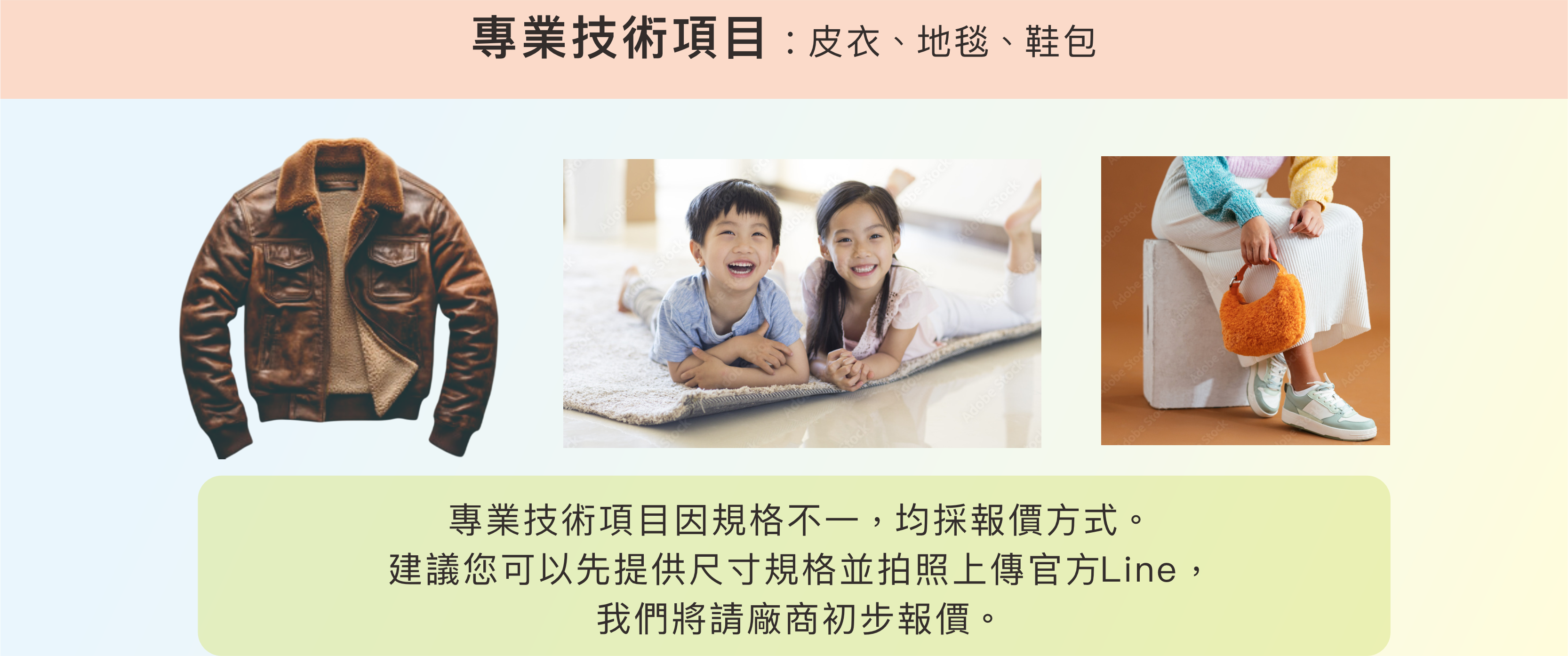 居家洗:專業技術項目